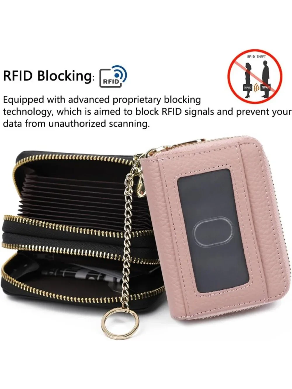 RFID Credit Card Holder & Business Card Case Wallet for Men & Women - Slim